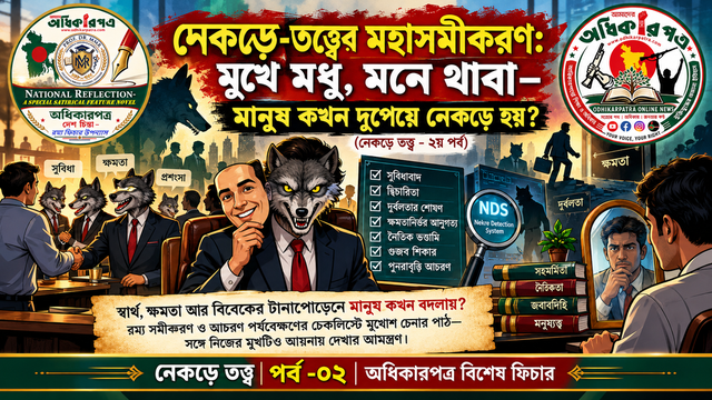 নেকড়ে-তত্ত্বের মহাসমীকরণ: মুখে মধু, মনে থাবা—মানুষ কখন দুপেয়ে নেকড়ে হয়? (নেকড়ে তত্ত্ব - ২য় পর্ব)